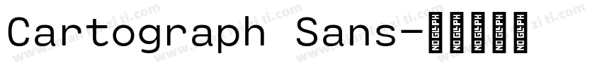 Cartograph Sans字体转换